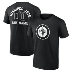 Winnipeg Jets Personalized Name & Number Monochrome T-Shirt -  NHL T-shirts