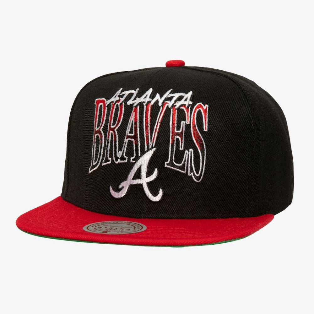 Atlanta Braves Mitchell & Ness Rise Up Snapback Hat - MLB Hats