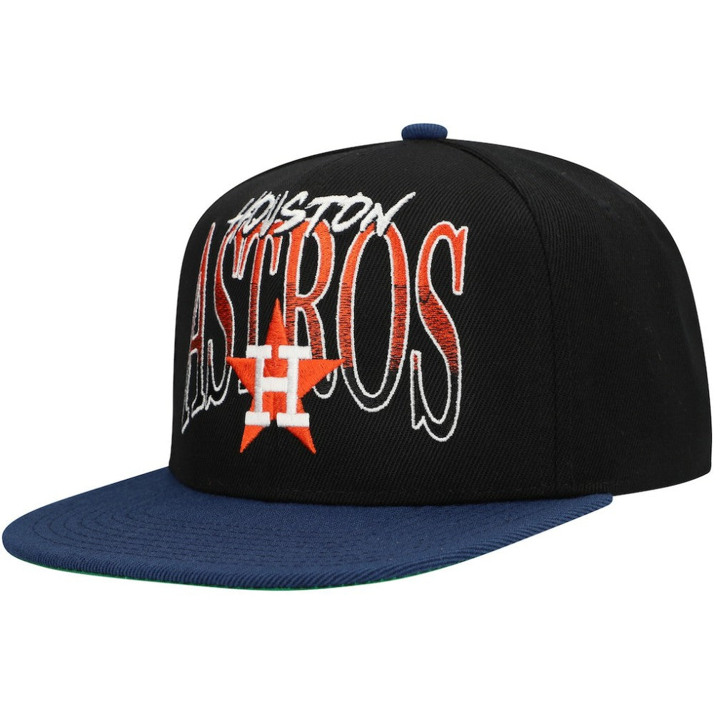 Houston Astros Mitchell & Ness Rise Up Snapback Hat - MLB Hats