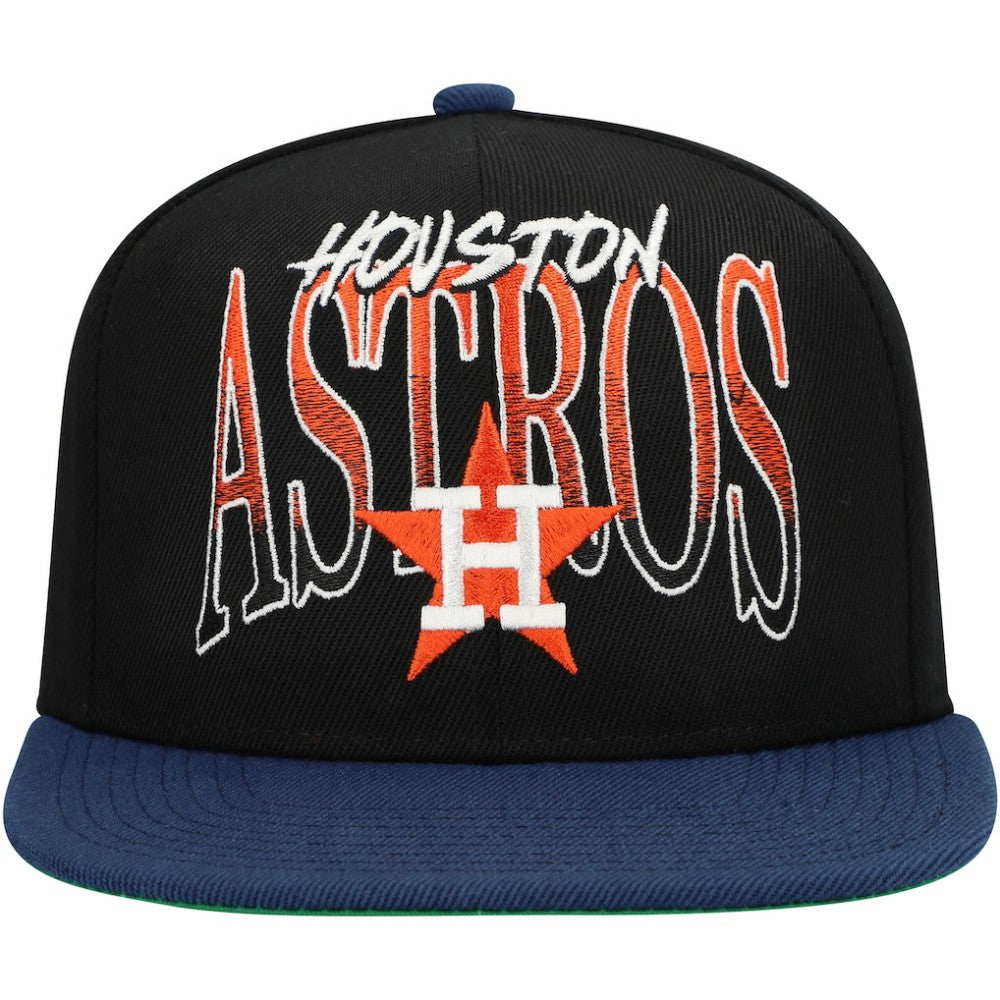 Houston Astros Mitchell & Ness Rise Up Snapback Hat - MLB Hats