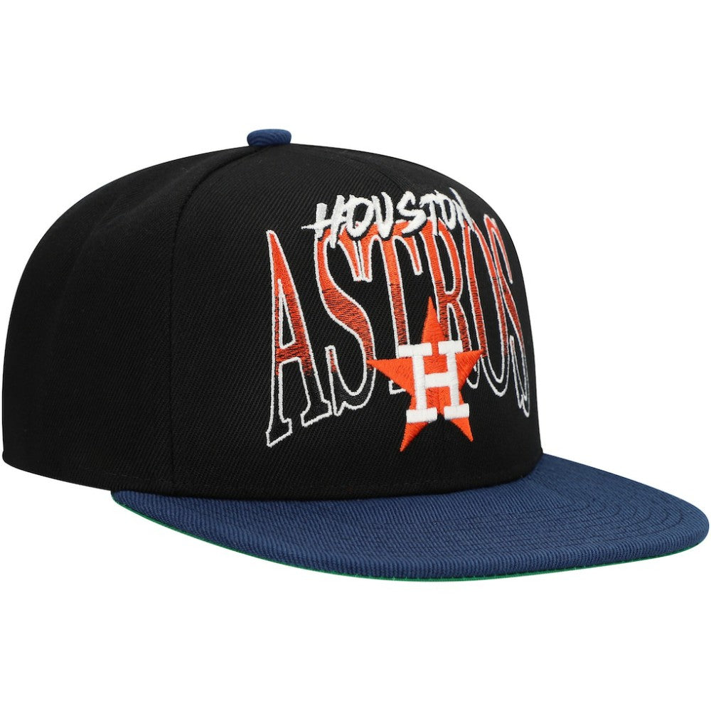 Houston Astros Mitchell & Ness Rise Up Snapback Hat - MLB Hats