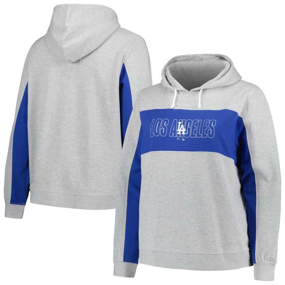 Los Angeles Dodgers Profile Women's Plus Size Pullover Jersey Hoodie - MLB Jerseys