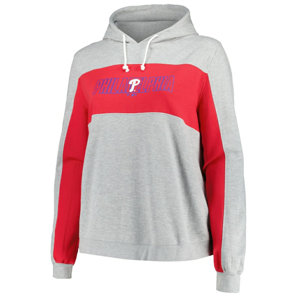 Philadelphia Phillies Profile Women's Plus Size Pullover Jersey Hoodie - MLB Jerseys
