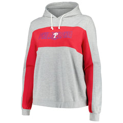 Philadelphia Phillies Profile Women's Plus Size Pullover Jersey Hoodie - MLB Jerseys