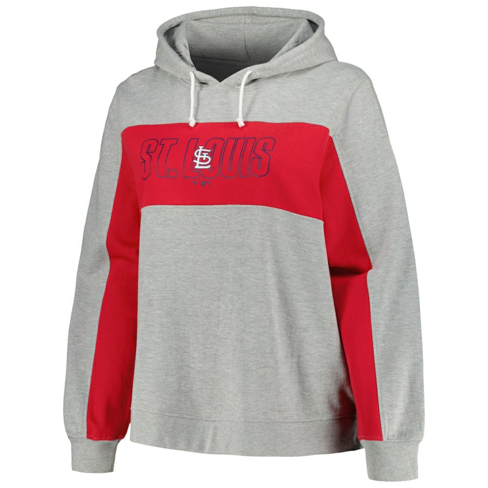 St. Louis Cardinals Profile Women's Plus Size Pullover Jersey Hoodie - MLB Jerseys