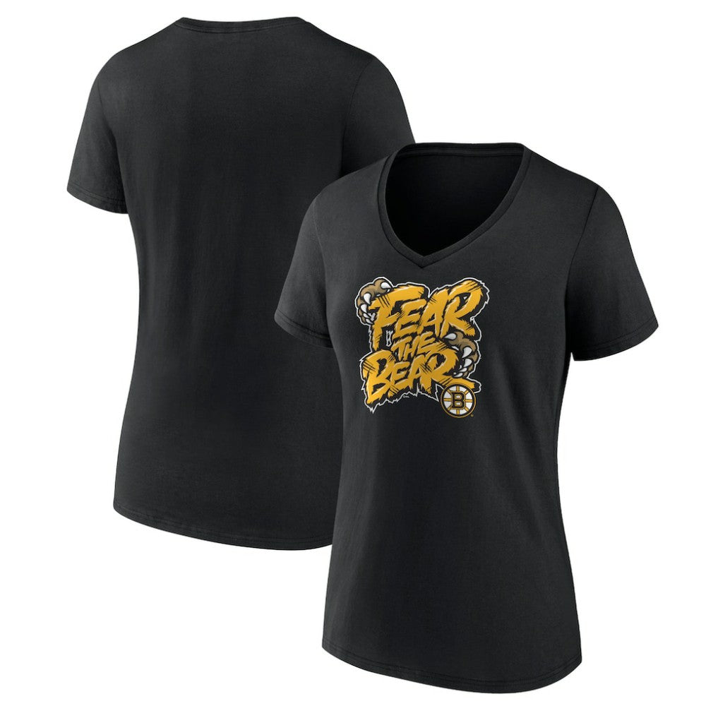 Boston Bruins Women's Native V-Neck T-Shirt -  NHL T-shirts