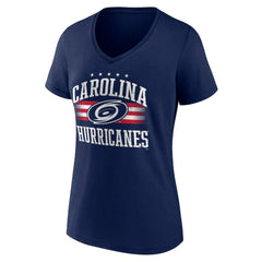 Carolina Hurricanes Women's Americana Team V-Neck T-Shirt -  NHL T-shirts