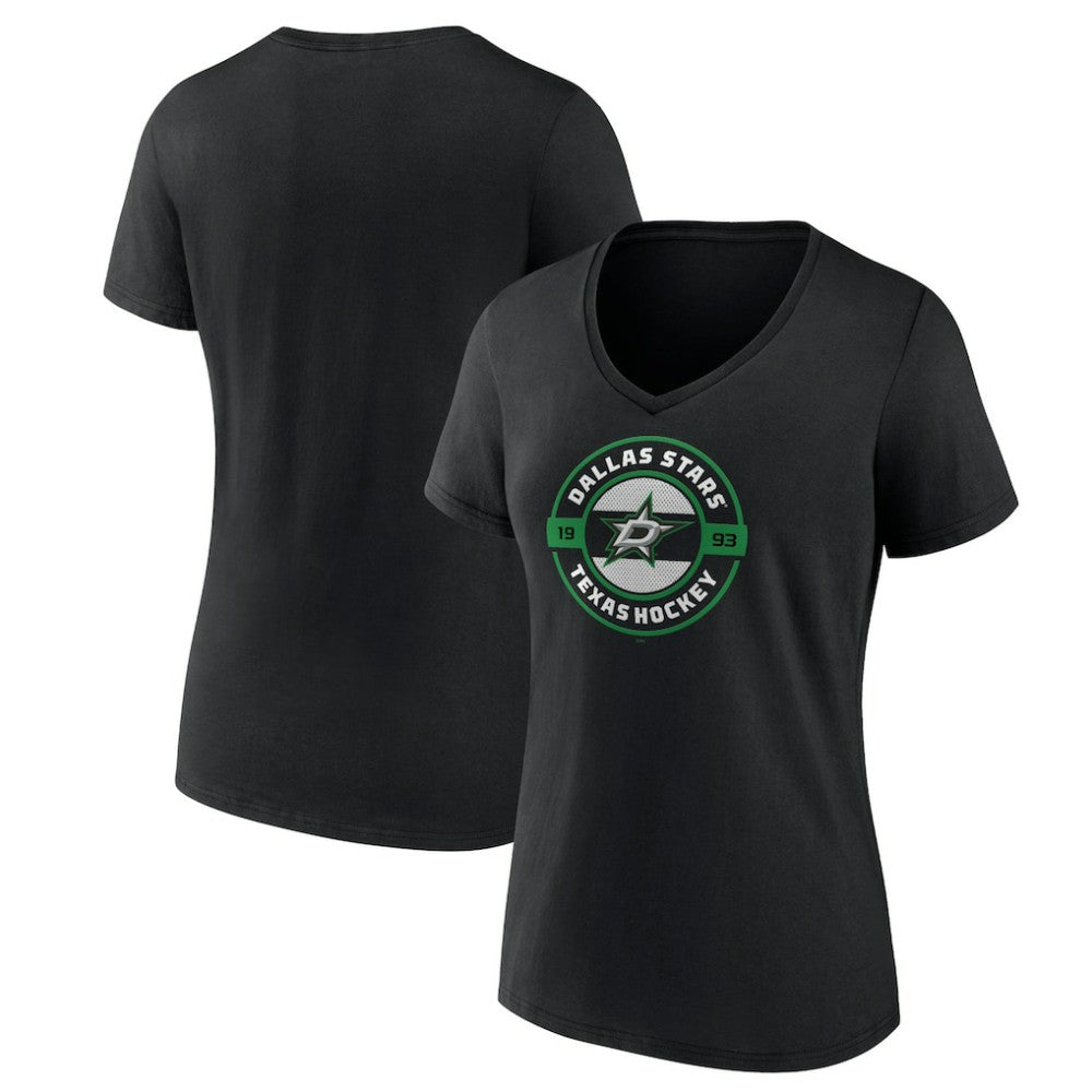 Dallas Stars Women's Native V-Neck T-Shirt -  NHL T-shirts