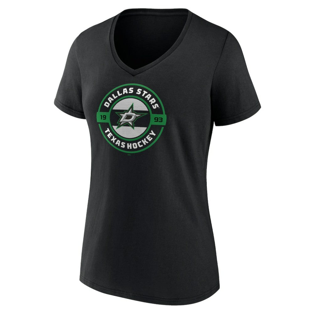 Dallas Stars Women's Native V-Neck T-Shirt -  NHL T-shirts