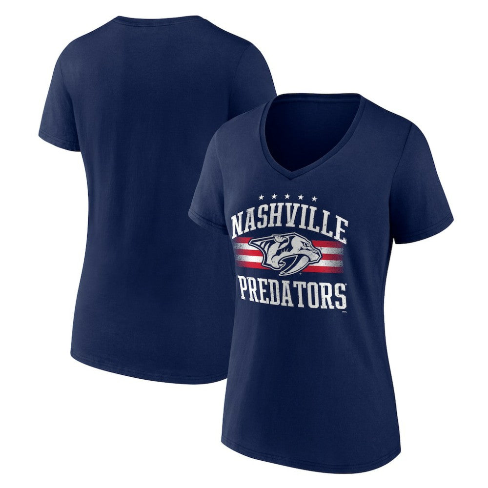 Nashville Predators Women's Americana Team V-Neck T-Shirt -  NHL T-shirts