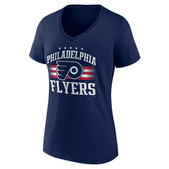 Philadelphia Flyers Women's Americana Team V-Neck T-Shirt -  NHL T-shirts