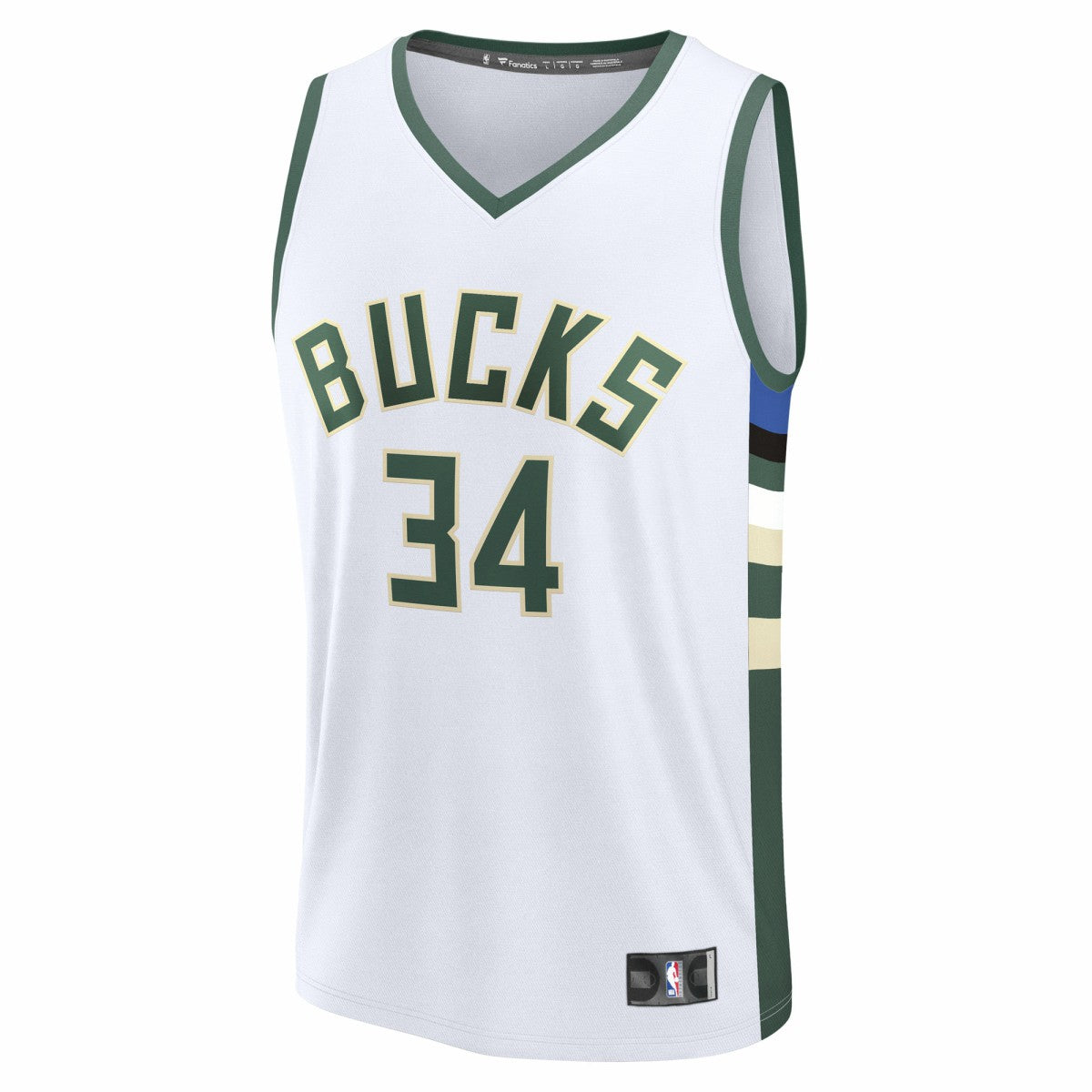 White Giannis Antetokounmpo Milwaukee Bucks Fast Break Replica Player Jersey | NBA