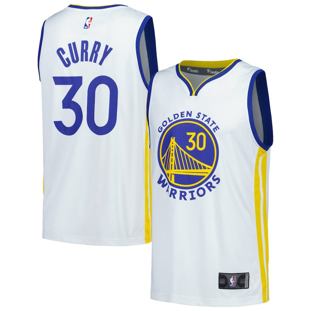White Stephen Curry Golden State Warriors Fast Break Replica Player Jersey sale | NBA