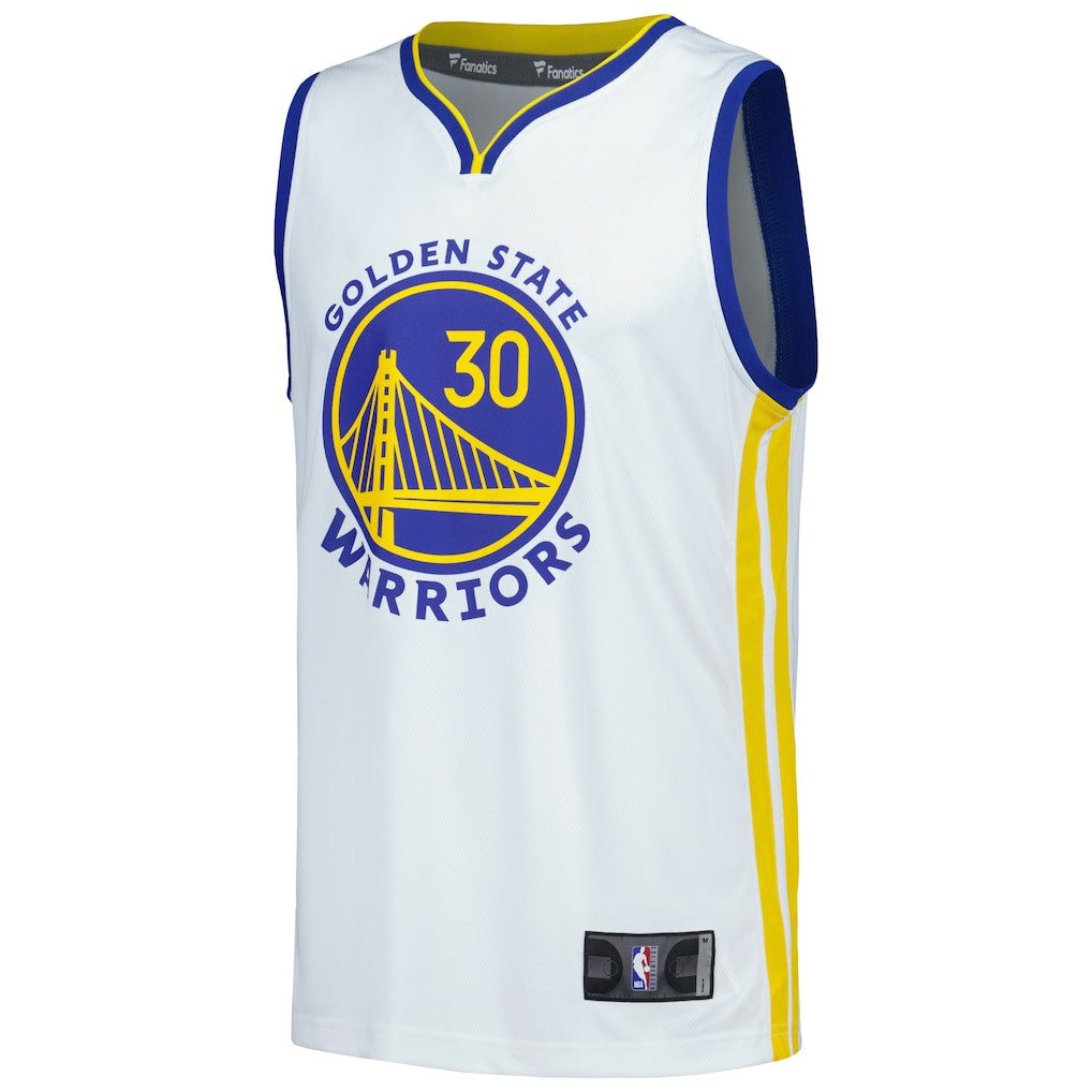 White Stephen Curry Golden State Warriors Fast Break Replica Player Jersey sale | NBA