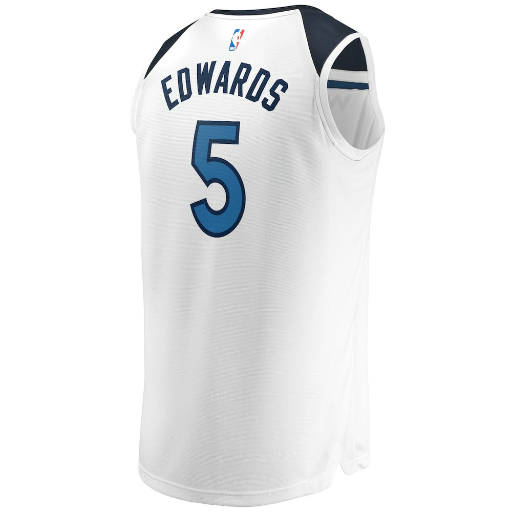 White Anthony Edwards Minnesota Timberwolves Fast Break Replica Player Jersey | NBA