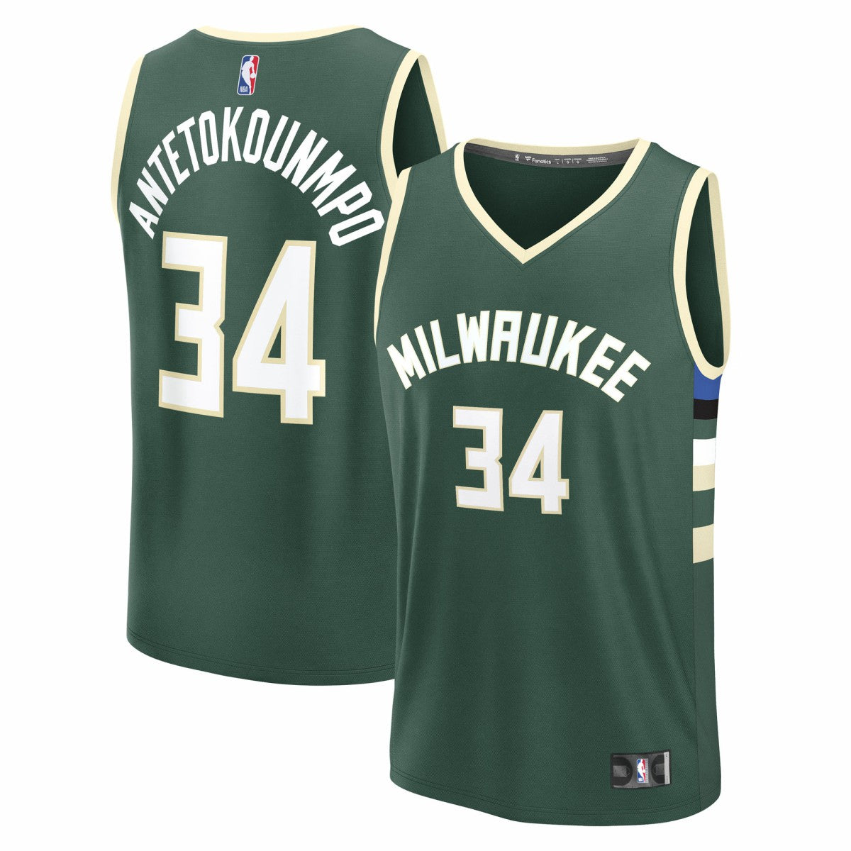 Hunter Green Giannis Antetokounmpo Milwaukee Bucks Youth Fast Break Replica Player Jersey | NBA