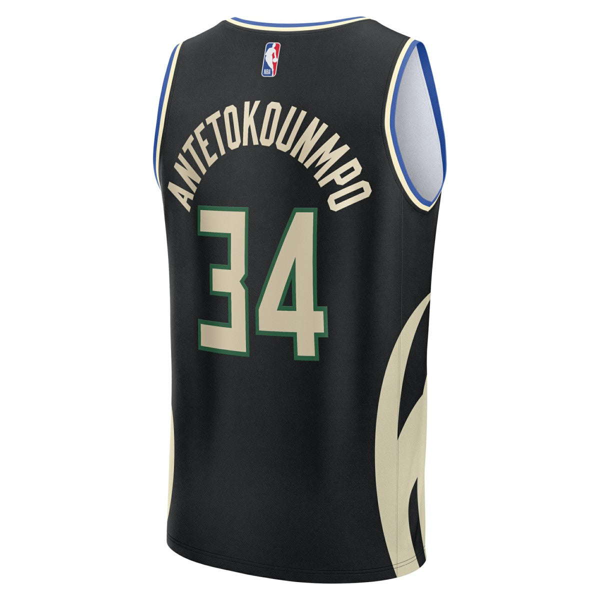 Black Giannis Antetokounmpo Milwaukee Bucks Youth Fast Break Replica Player Jersey | NBA