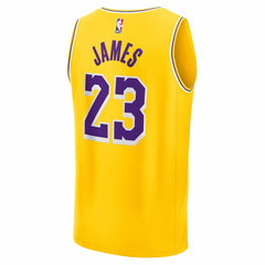 Gold LeBron James Los Angeles Lakers Youth Fast Break Replica Player Jersey | NBA