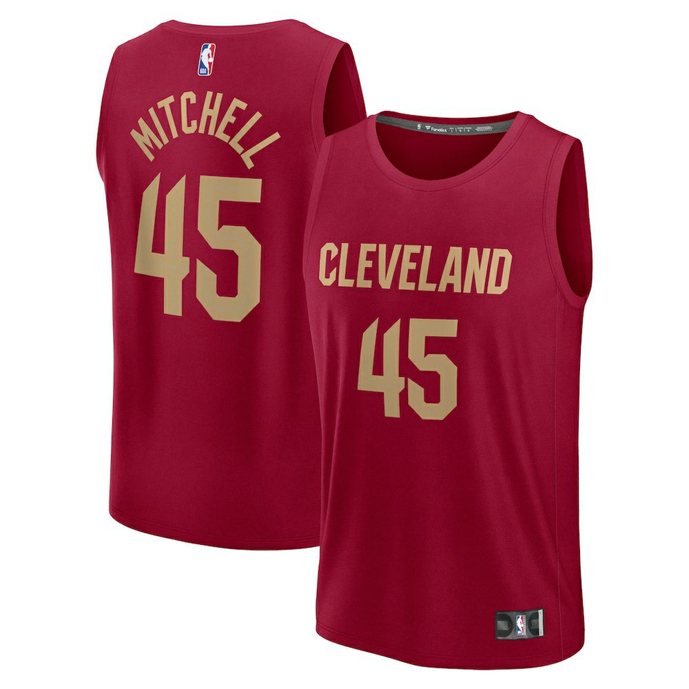 Wine Donovan Mitchell Cleveland Cavaliers Youth Fast Break Replica Player Jersey sale | NBA
