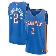 Blue Shai Gilgeous-Alexander Oklahoma City Thunder Youth Fast Break Replica Player Jersey | NBA