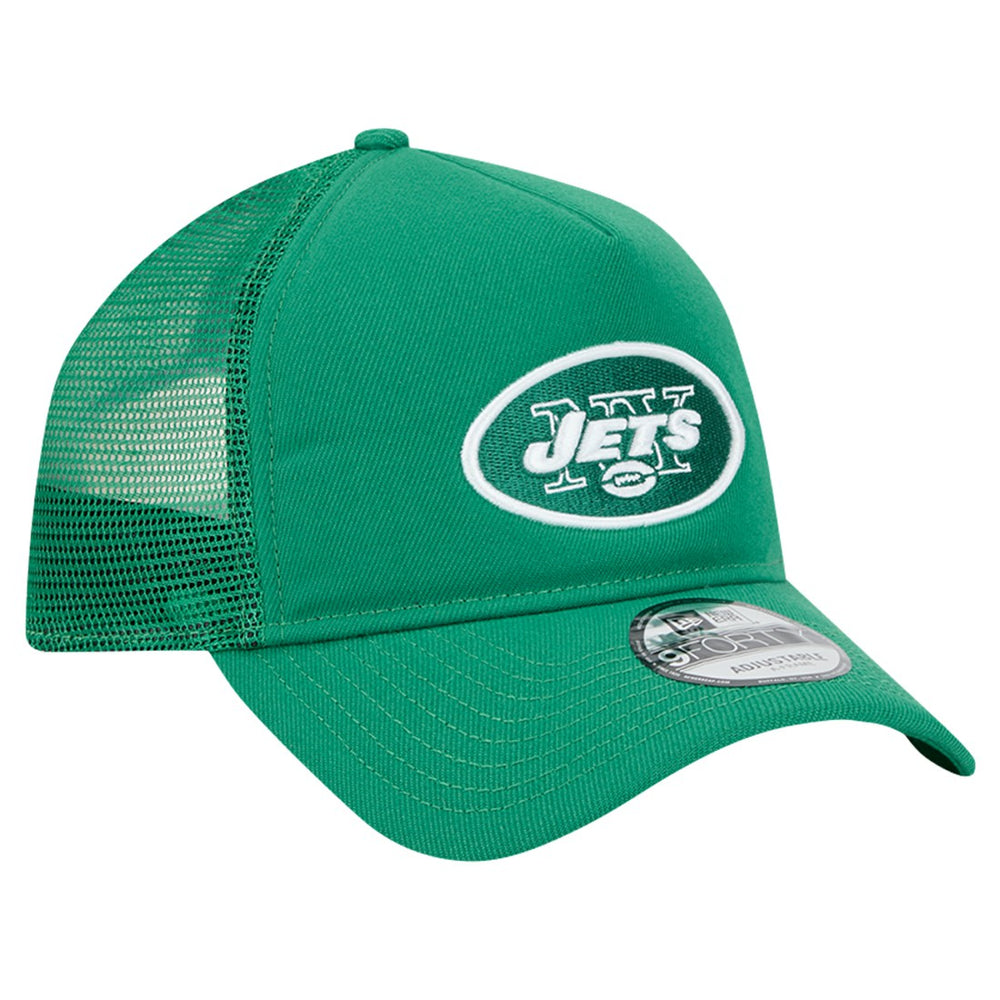 New York Jets 9FORTY A-Frame Trucker Adjustable Hat | NFL New