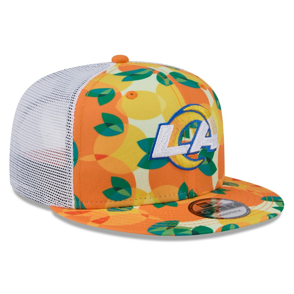 Los Angeles Rams Citrus 9FIFTY Trucker Snapback Hat | NFL Outlet