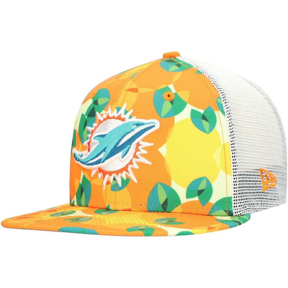Miami Dolphins Citrus 9FIFTY Trucker Snapback Hat | NFL Near me