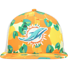 Miami Dolphins Citrus 9FIFTY Trucker Snapback Hat | NFL Near me