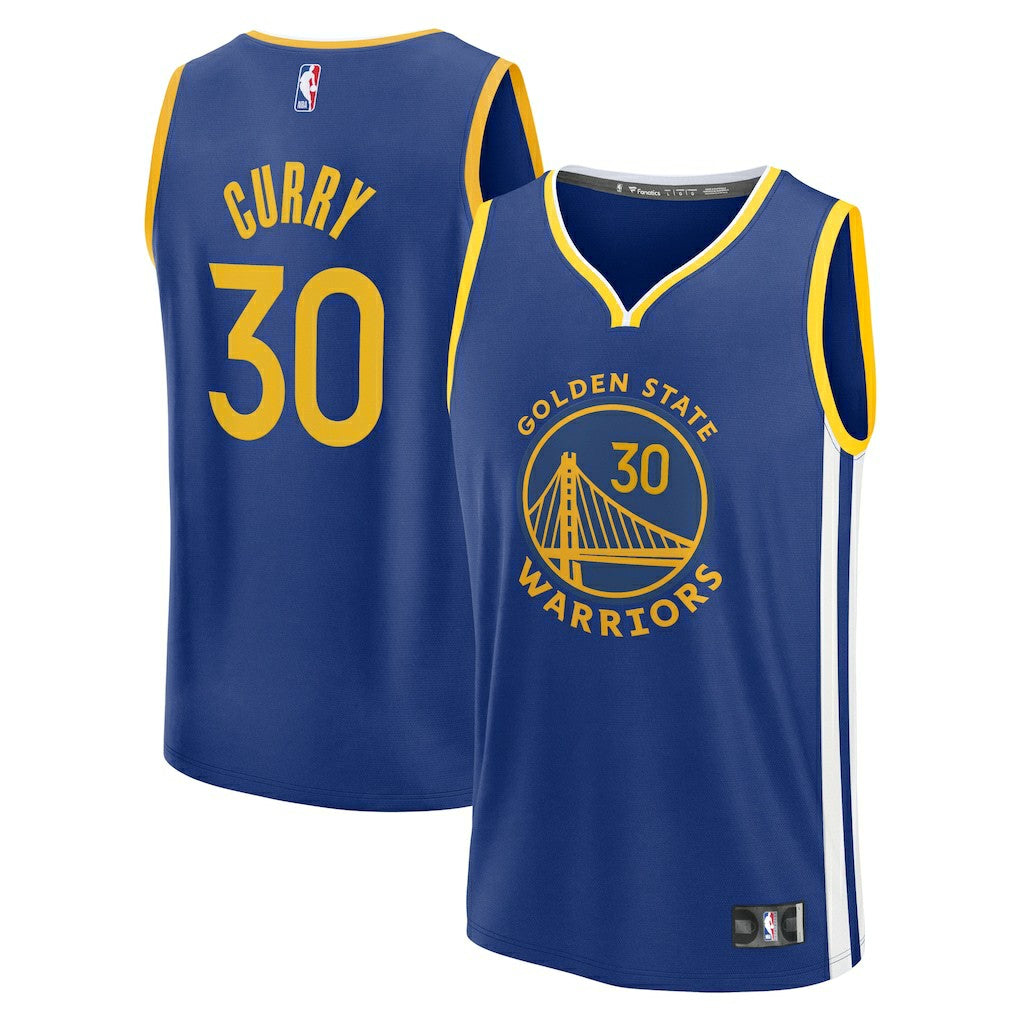 Royal Stephen Curry Golden State Warriors Fast Break Replica Jersey | NBA