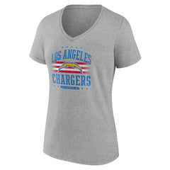 Los Angeles Chargers Women's Americana Team V-Neck T-Shirt | NFL Discount