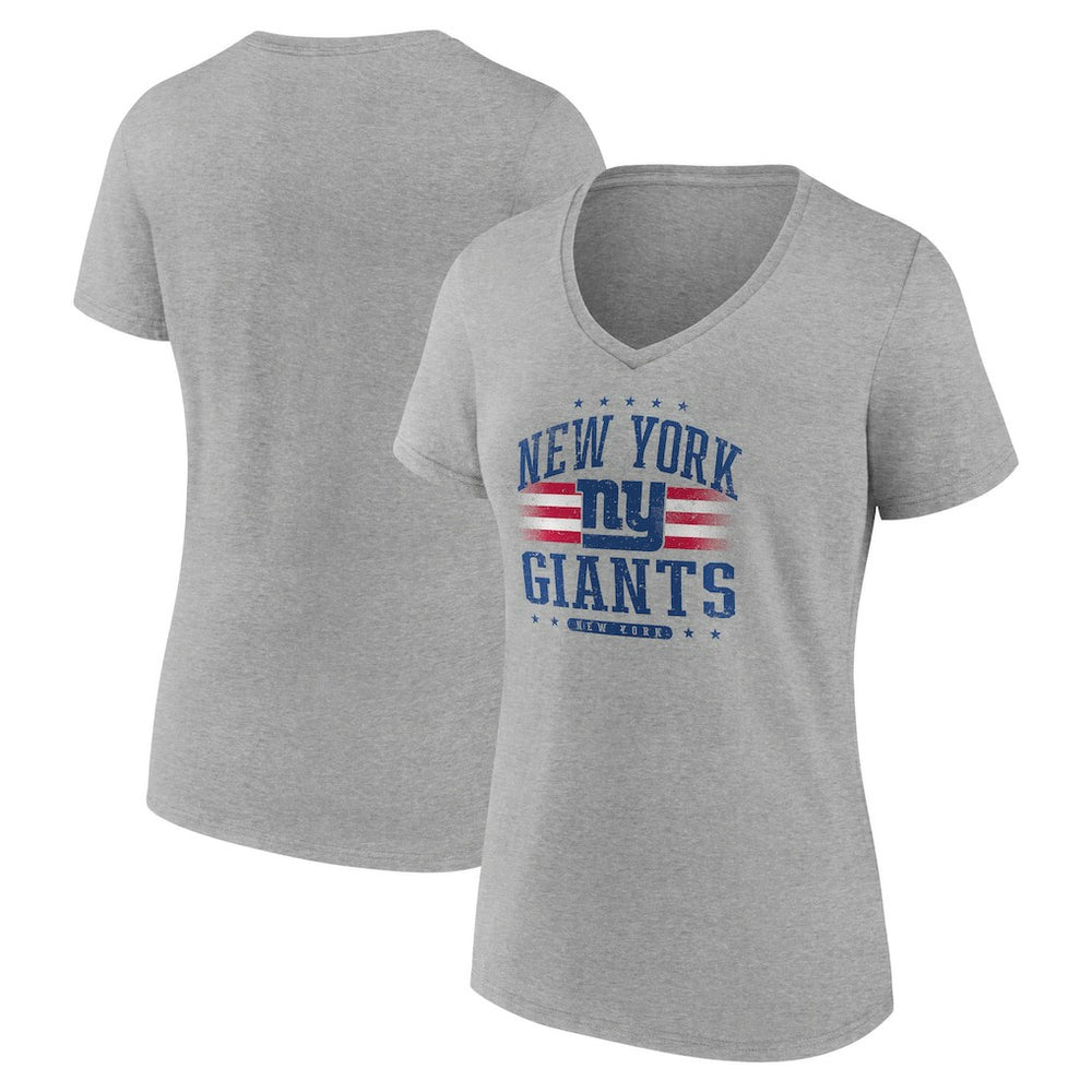 New York Giants Women's Americana Team V-Neck T-Shirt | NFL US