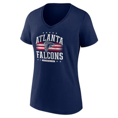 Atlanta Falcons Women's Americana Team V-Neck T-Shirt | NFL Hot