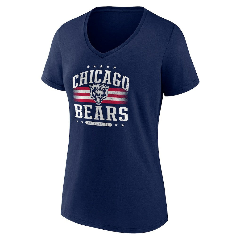 Chicago Bears Women's Americana Team V-Neck T-Shirt | NFL US