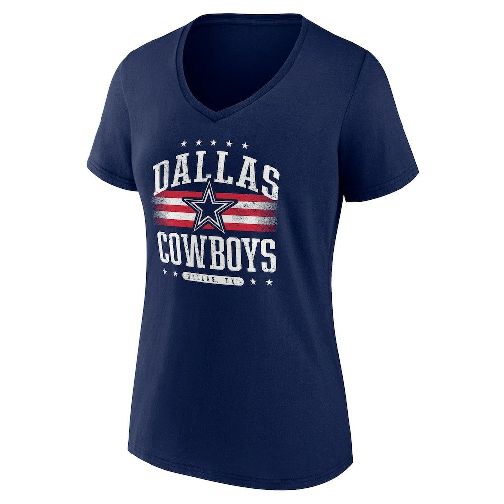 Dallas Cowboys Women's Americana Team V-Neck T-Shirt | NFL Discount