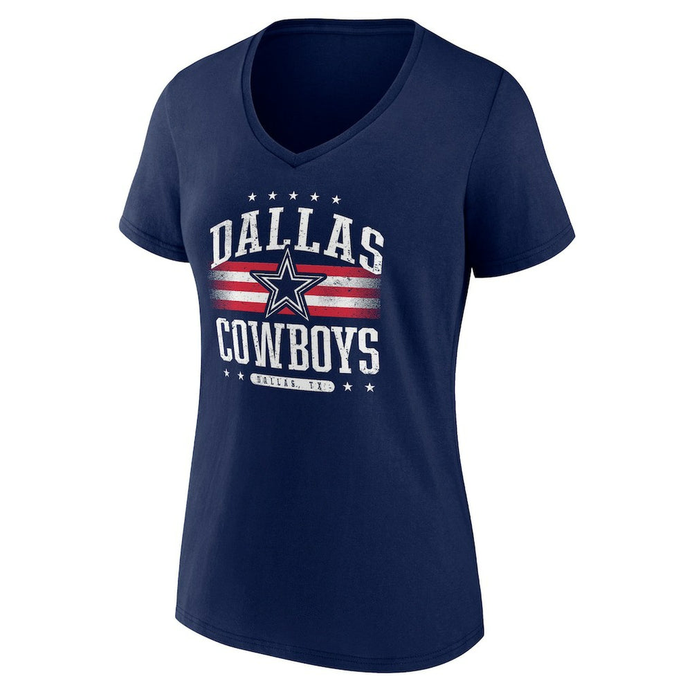 Dallas Cowboys Women's Americana Team V-Neck T-Shirt | NFL Discount