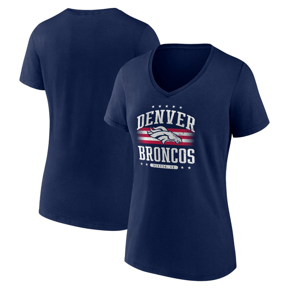 Denver Broncos Women's Americana Team V-Neck T-Shirt | NFL US