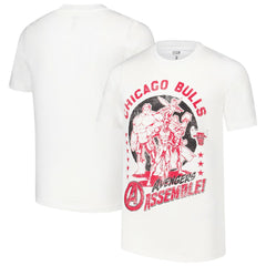 White Chicago Bulls Youth NBA x Marvel Avengers Squad T-Shirt sale | NBA