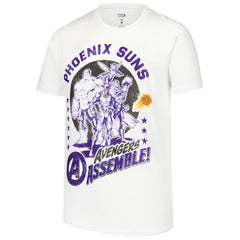 White Phoenix Suns Youth NBA x Marvel Avengers Squad T-Shirt | NBA
