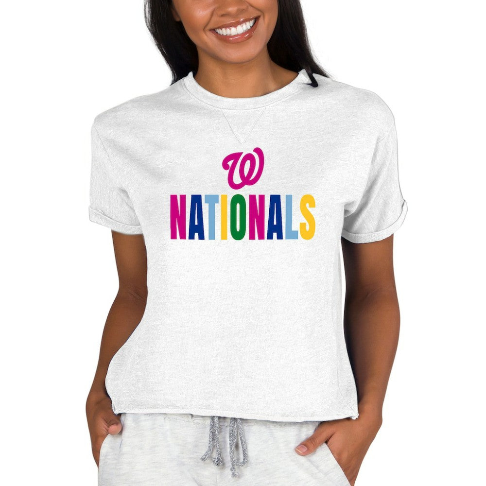 Washington Nationals Concepts Sport Women's Mainstream Terry Sweatshirt - MLB Sweatshirts