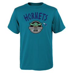 Teal Charlotte Hornets Youth Star Wars The Child T-Shirt | NBA