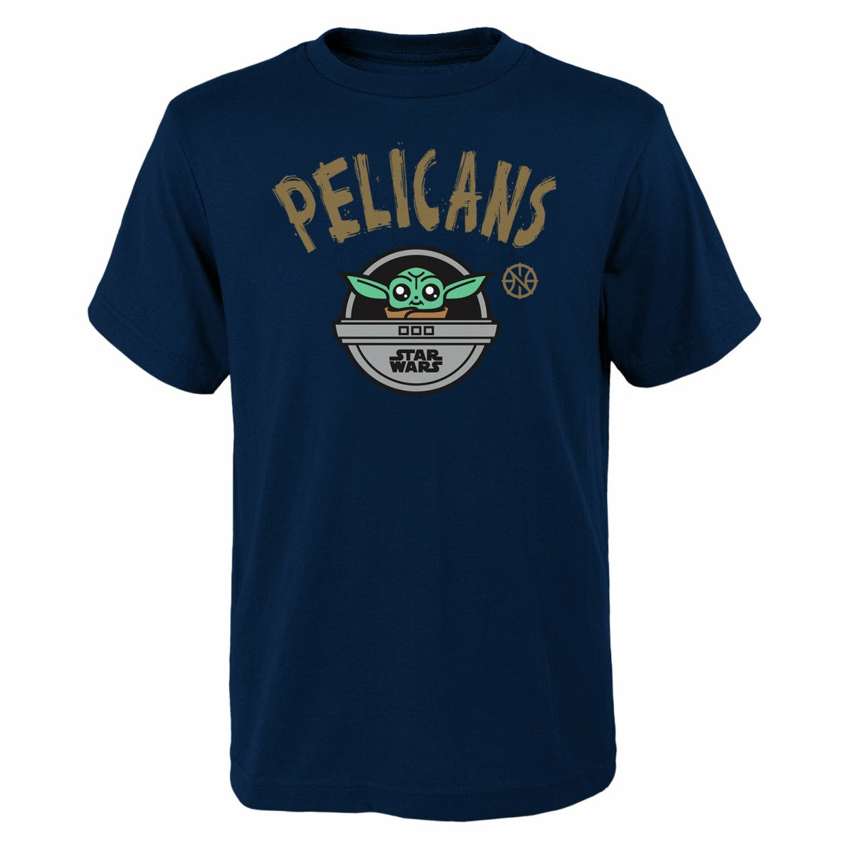 Navy New Orleans Pelicans Youth Star Wars The Child T-Shirt | NBA