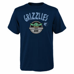 Navy Memphis Grizzlies Youth Star Wars The Child T-Shirt | NBA