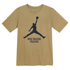 Gold New Orleans Pelicans Jordan Brand Preschool Essential Jumpman T-Shirt | NBA