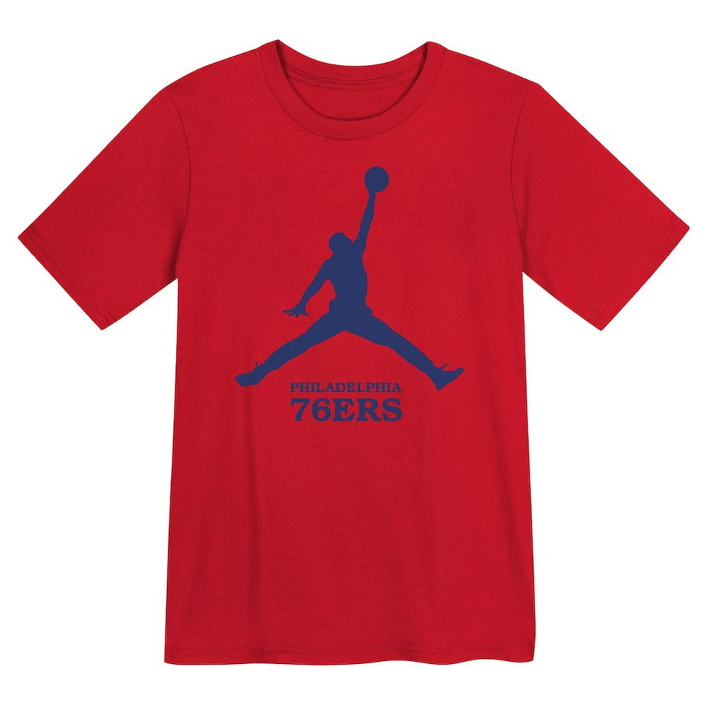 Red Philadelphia 76ers Jordan Brand Preschool Essential Jumpman T-Shirt | NBA