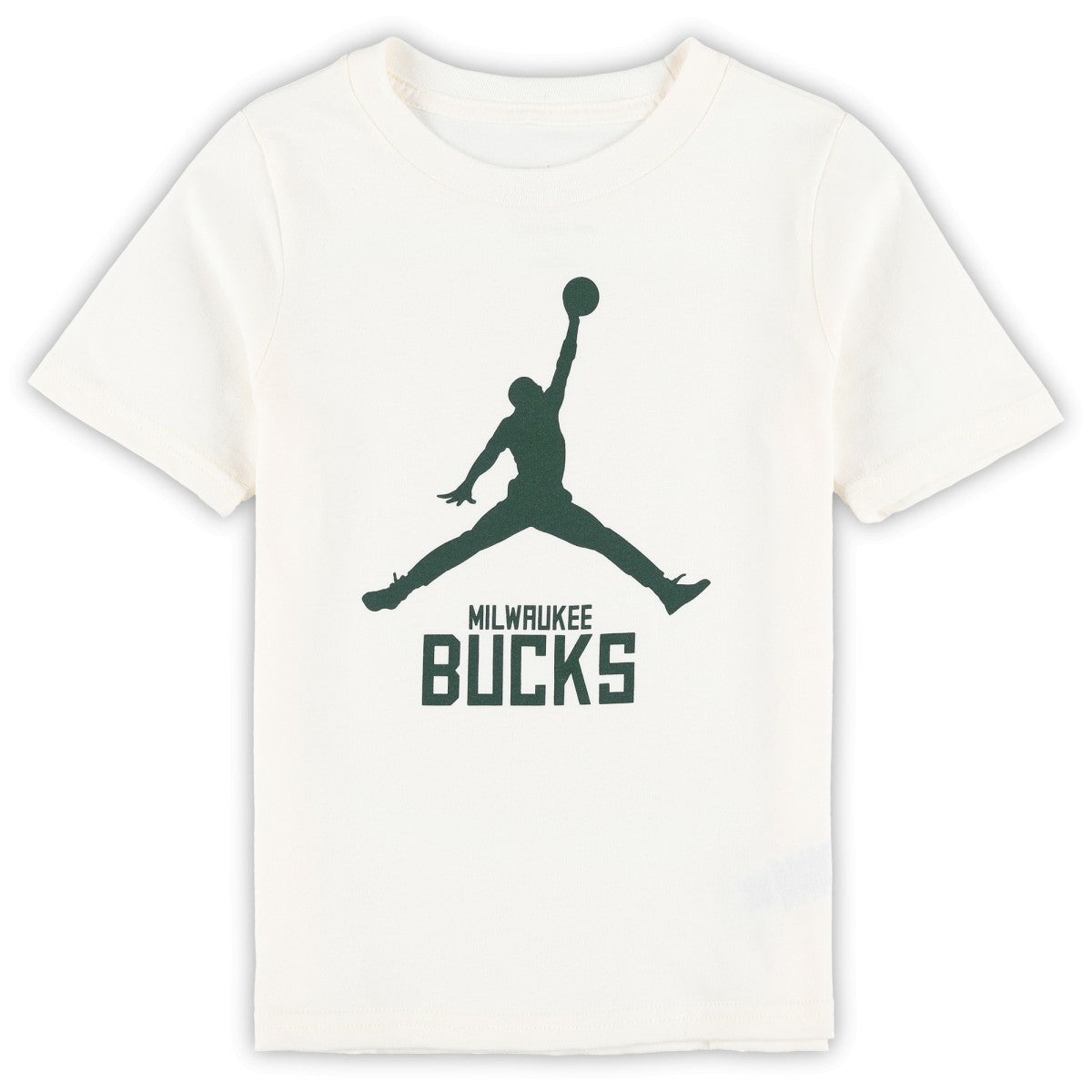 Cream Milwaukee Bucks Jordan Brand Preschool Essential Jumpman T-Shirt | NBA