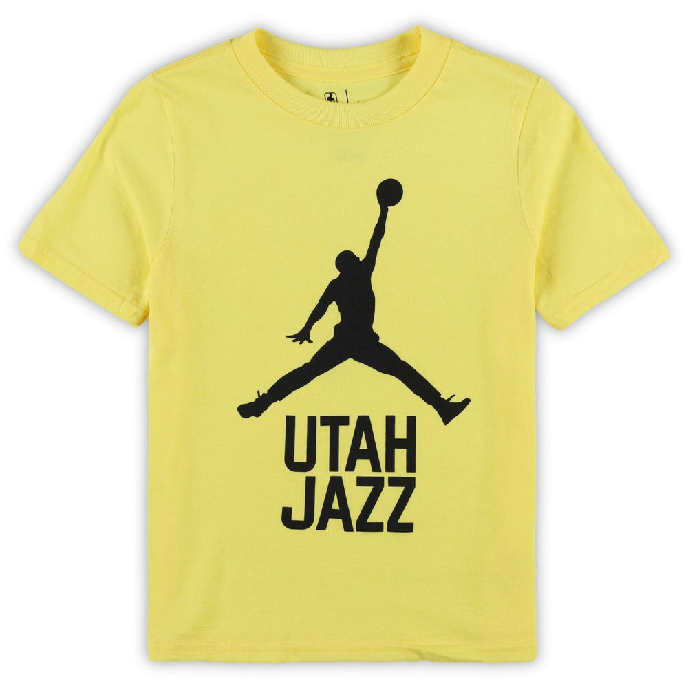 Gold Utah Jazz Jordan Brand Preschool Essential Jumpman T-Shirt | NBA