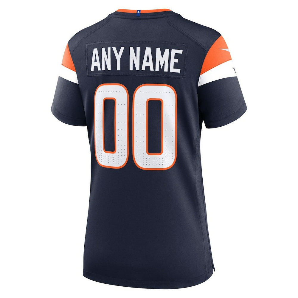 Denver Broncos Women's Alternate Mile High Collection Custom Game Jersey | NFL Discount