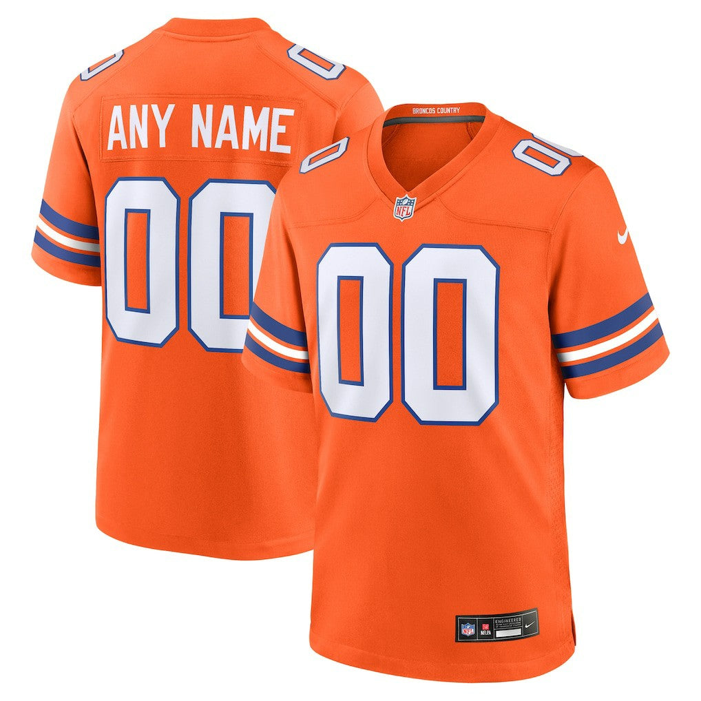 Denver Broncos Mile High Collection 1977 Throwback Custom Game Jersey | NFL Sale