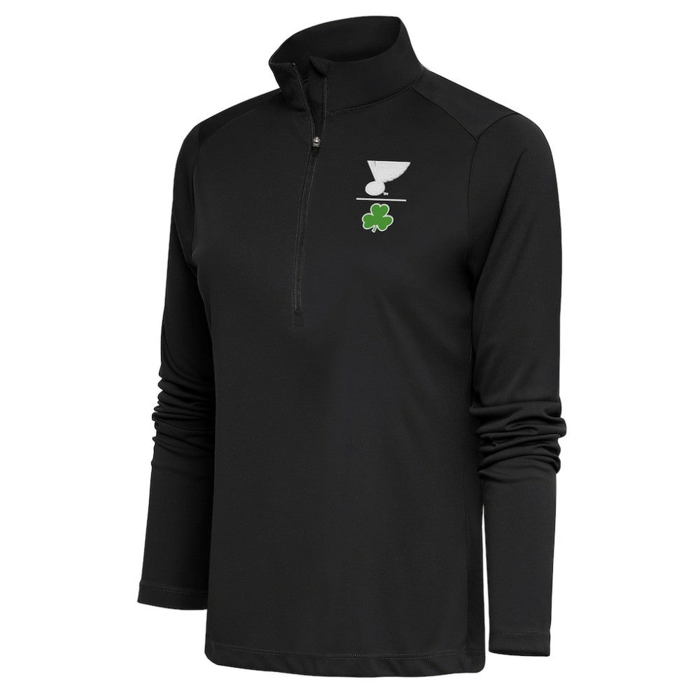 St. Louis Blues Antigua Women's Shamrock Tribute Half-Zip Pullover Top -  NHL Pullover