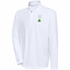 White Sacramento Kings Antigua Shamrock Tribute Quarter-Zip Pullover Top | NBA